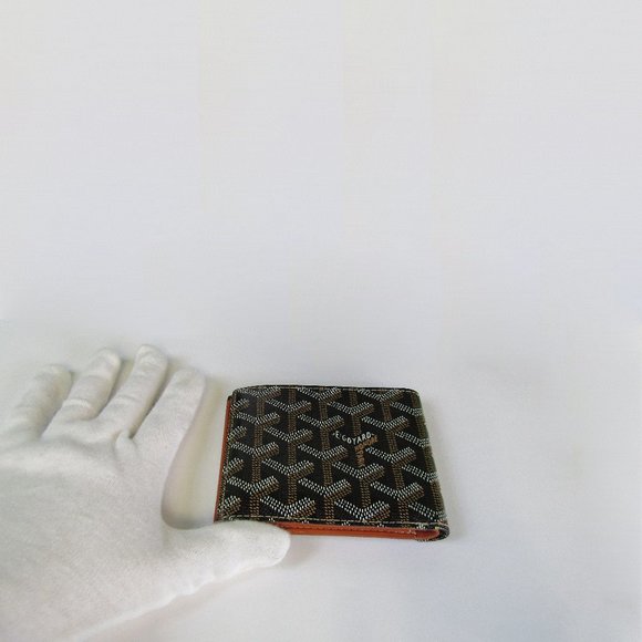 Authentic 2006 Goyard Bifold Wallet Black & Tan - Picture 4 of 16